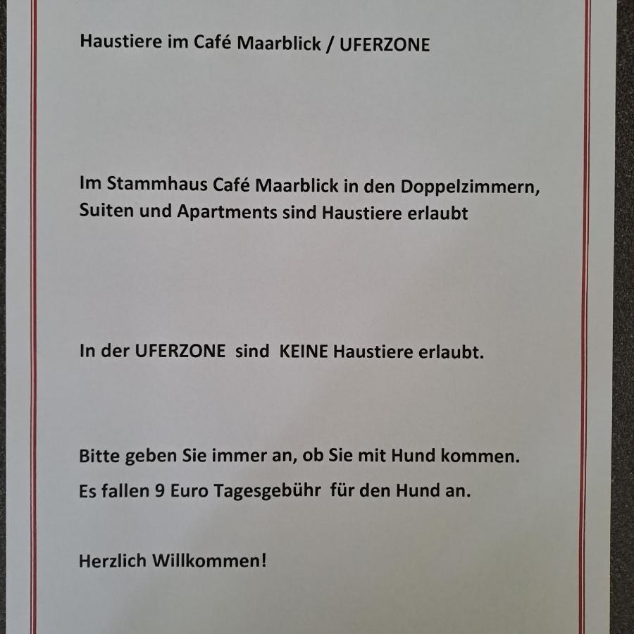 Hotel-Ferienwohnungen Cafe Maarblick 샬켄메렌 외부 사진